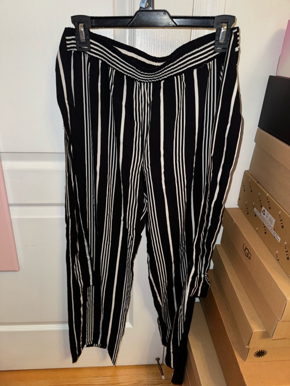 Black and White Stripe Pants